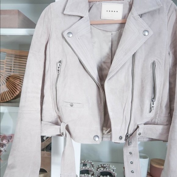 BLANK NYC Suede Leather Moto Biker Jacket - Picture 4 of 5